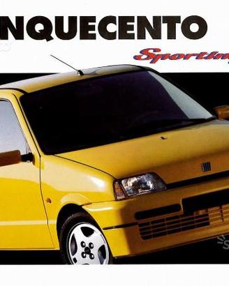 Dépliant Originale Fiat 500 Sporting