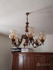 Lampadario e abat-jour in stile classico vintage 