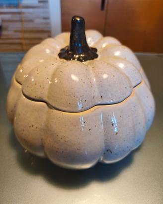 Contenitore a forma di zucca in ceramica nuovo