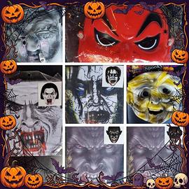 7 maschere per ragazzi e adulti Halloween. 