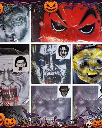 7 maschere per ragazzi e adulti Halloween. 