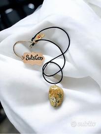 Collana con Pietra Naturale Minerale “Solstice”