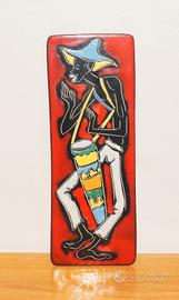 Piastra decorativa ceramiche Giulianelli anni 60