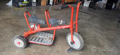 Italtrike triciclo vintage biposto originale '80