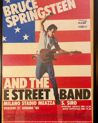 manifesto Springsteen Milano 21/6/85