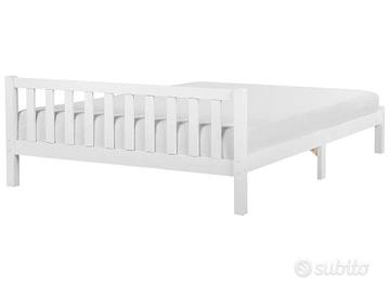 LETTO MATRIMONIALE 180 X 200 legno bianco