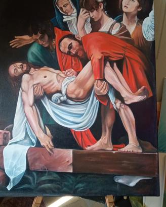 la deposizione  del Caravaggio 