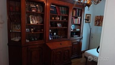 Libreria vintage vero legno