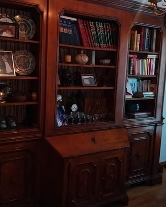 Libreria vintage vero legno
