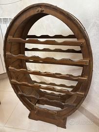 Portabottiglie in legno stile botte – 90 x 60 cm