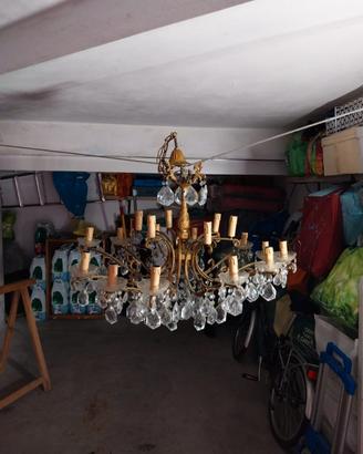 LAMPADARIO A GOCCE DI BOEMIA 