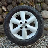 4 Cerchi in lega Nissan Note 2006 completi di gomm