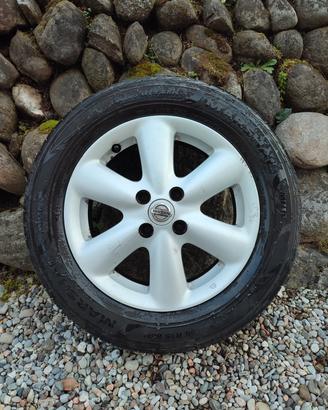 4 Cerchi in lega Nissan Note 2006 completi di gomm