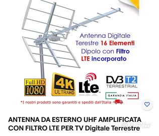 antenna TV e amplificatore segnale 