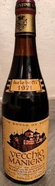 Bottiglia vino rosso Barolo Vecchio Maniero 1971