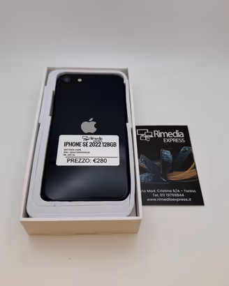 iPhone SE 2022 128GB nero usato garanzia 