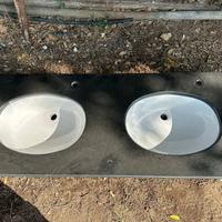 Lavandino marmo doppio lavabo