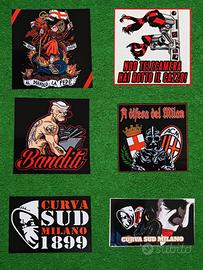 adesivi ultras Milan curva sud 