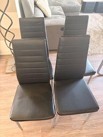 4 Sedie Ecopelle nuove 60 euro