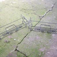 Portavaso da appendere in ferro battuto