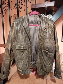 Giacca stile Aviatore Vera Pelle Vintage