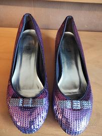 Ballerine paiettes rosa 