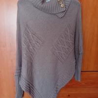 maglione poncho donna casual 