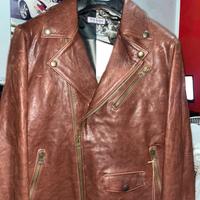 Giubbotto chiodo in vera pelle, camoscio, altri