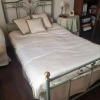 letto in ferro battuto 1 piazza e mezza più acc
