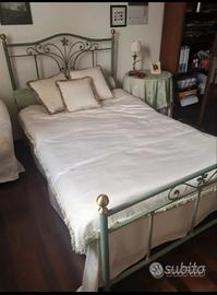 letto in ferro battuto 1 piazza e mezza più acc