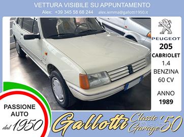 PEUGEOT 205 CABRIOLET 1.4 benzina 60cv