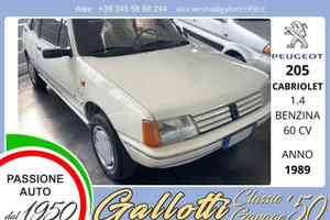 PEUGEOT 205 CABRIOLET 1.4 benzina 60cv
