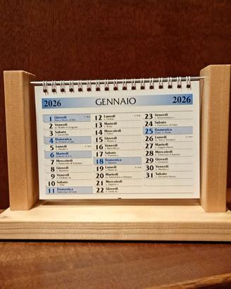 Calendario 2026 artigianale da tavolo