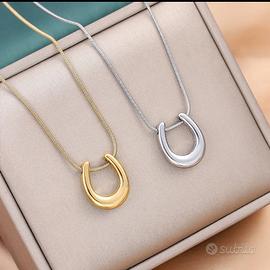 100 pezzi bigiotteria in acciaio nuovi