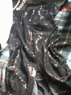 x la SERA NeroPajettes: Pochette, Canotta, Vestito