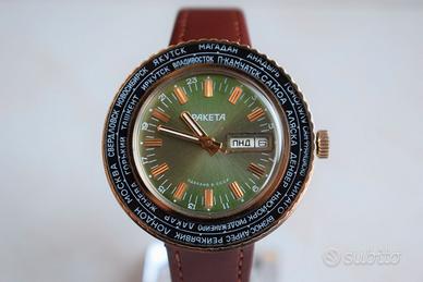 Raketa Orologio Vintage manuale - World Time