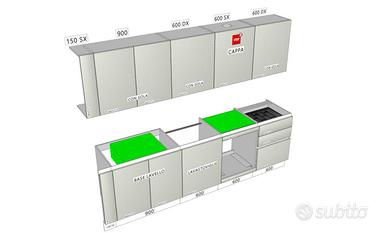 Cucina Nuova Lineare 285cm