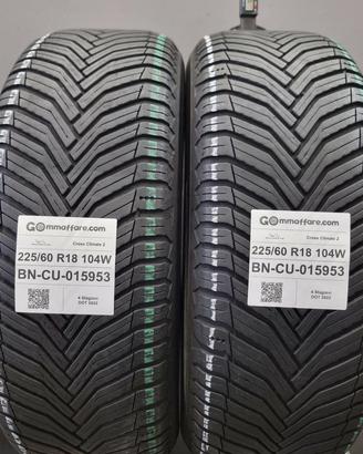 2 Pneumatici 225/60 R18 Michelin Cross Climate 2