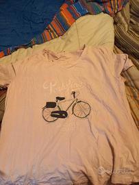 maglia maniche corte rosa 