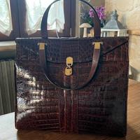 Borsa in pelle di coccodrillo