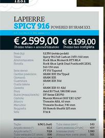 Montain bike lapierre spicy 916