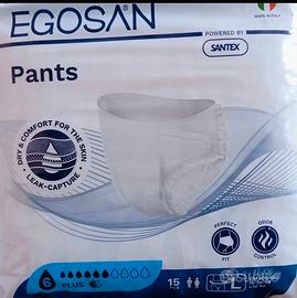 6 pacchi pannoloni mutandina "L"+2 pacchi traverse