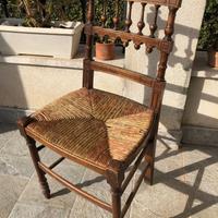 Sedia d'epoca in legno
