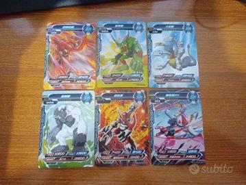 Lotto 6 cards Digimon vari in chinese SR DMO1