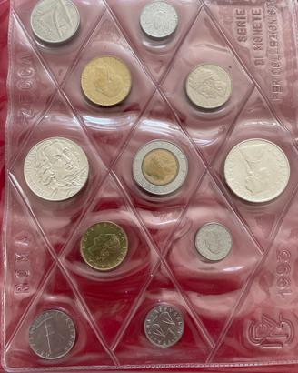 500 lire argento repubblica 1993 con 2 Argenti