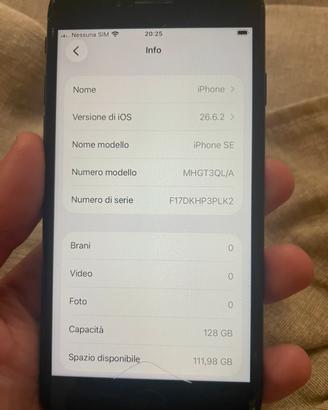Iphone SE 2020 128gb nero apple