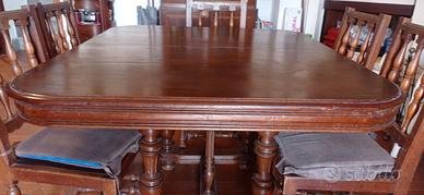 tavolo  noce massello + omaggio 6 sedie