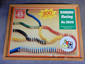 Gioco DOMINO Racing 200 pezzi legno verniciato