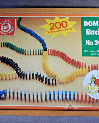 Gioco DOMINO Racing 200 pezzi legno verniciato