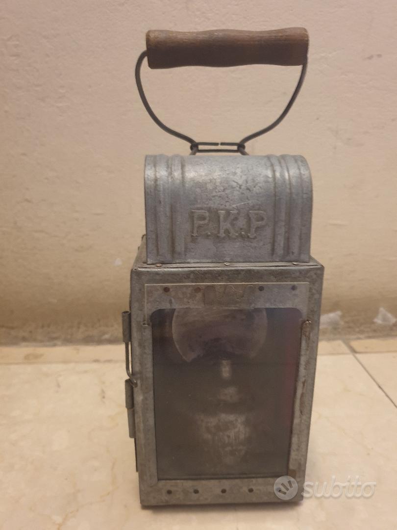 Lampe De Patrouille Ferroviaire PKP - ZPW-K à Carbure - WW2 Polonaise - Occasion, Pièce Historique